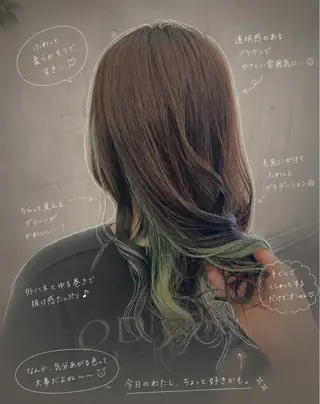 セミロング カラー 堀田 瑠依のマツエク・マツパデザイン