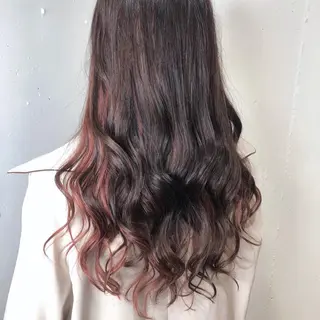 ロング カラー パーマ ヘアアレンジ 八巻 晴香のヘアスタイル