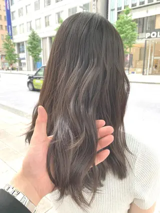 セミロング カラー 【悩み解決!美髪へ】 店長 平間 響のヘアスタイル