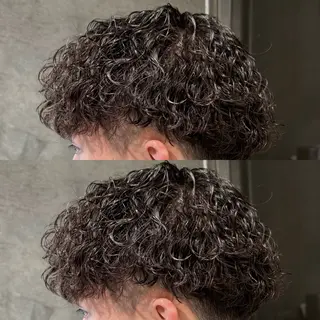 パーマ メンズ 似合わせ 鈴木俊輔のヘアスタイル