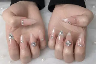 ネイル ロングネイル長さ出し 専門Spade Qのネイルデザイン
