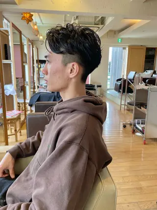 パーマ メンズ 村松 寛太のヘアスタイル