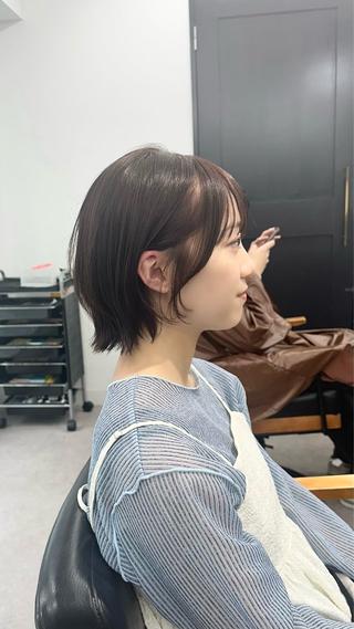ミディアム カラー パーマ ヘアアレンジ メンズ キッズ 骨格レイヤーカット 🌿JUNのヘアスタイル