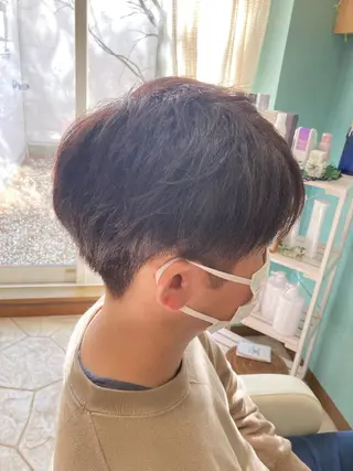 ショート メンズ 谷川 穂のヘアスタイル