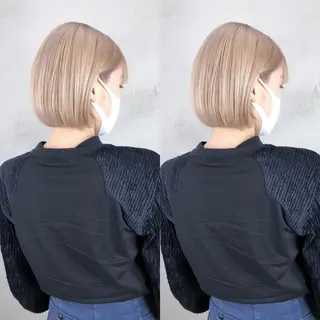 ミディアム カラー 💜ハイトーン💛 マジカルかいちゃんのヘアスタイル