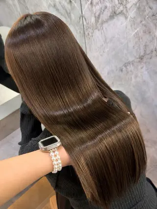 セミロング カラー 💎あおい💎大宮 🦋ワンカラー🦋のヘアスタイル