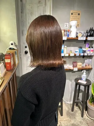 ミディアム カラー ヘアアレンジ 中村 彩乃のヘアスタイル