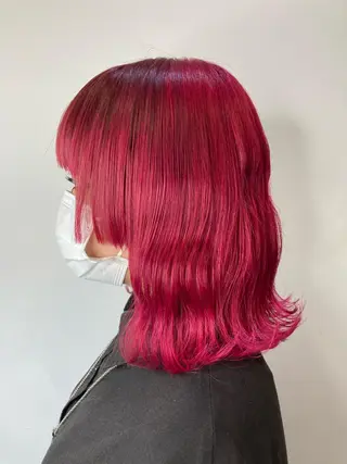 カラー スタジオフツーロ バイビーヘアーのヘアスタイル