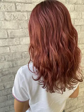セミロング カラー Oopsレイヤー 加藤澄都のヘアスタイル