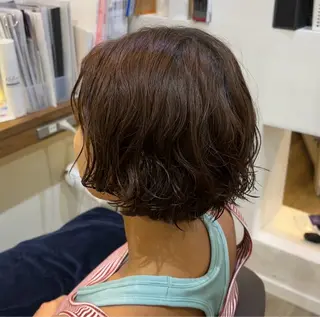 ショート 🎀ハイトーン/ 艶カラー/夕月🎀のヘアスタイル
