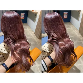 カラー 🩵盛れる顔周り/ 艶カラーemi🩵のヘアスタイル