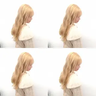 ロング カラー エフェクトブリーチ 🌟前澤啓太朗のヘアスタイル