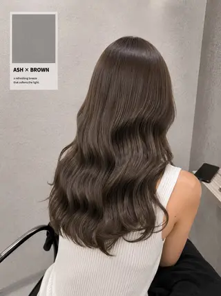 セミロング カラー _WHITE芝本 賢吾【天王寺店】のヘアスタイル