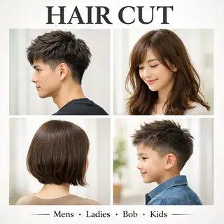 ミディアム メンズ キッズ 髪質改善艶カラー🔮 縮毛矯正💎シュンのヘアスタイル