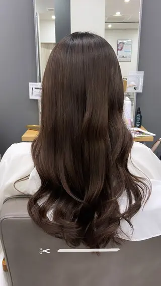 ロング ルプラボウ 沖  大雅のヘアスタイル