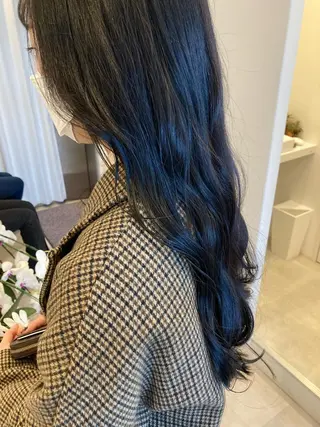 ロング ✨色持ちの良い艶 カラー✨蟹江真世のヘアスタイル