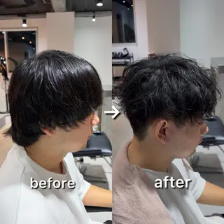 ショート メンズ メンズパーマ Dover島村祐輝のヘアスタイル