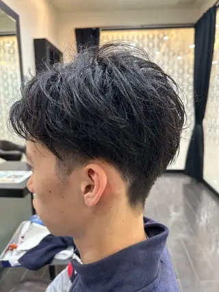 メンズ ナチュラルヘア 神田一瑳のヘアスタイル