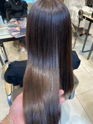 ロング 美髪矯正透明感カラー 江川　和輝のヘアスタイル