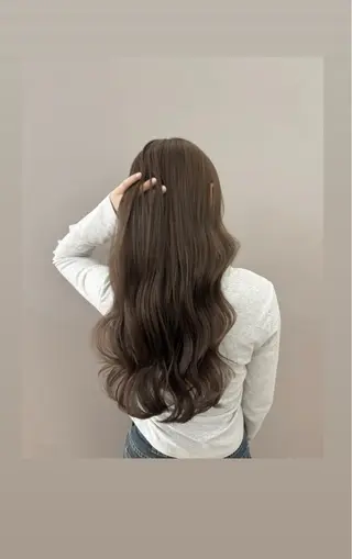 ロング カラー ここね/暗髪/ 縮毛矯正/モデル募集のヘアスタイル