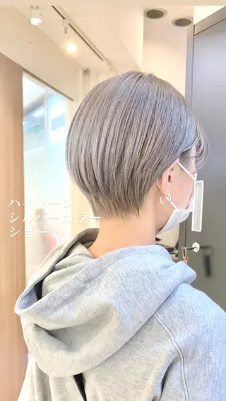ショート 似合わせカラー/艶 髪質改善/ヨシザキのヘアスタイル