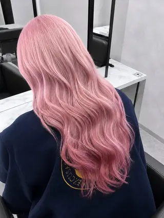 ロング カラー 🦋ピンクカラー特化 🦋KOKIのヘアスタイル