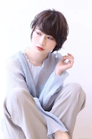 ショート 傷ませにくいブリーチ 浦野優希のヘアスタイル