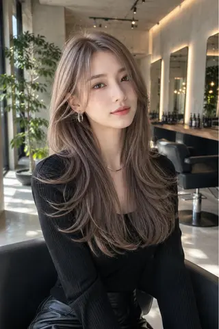 ロング カラー lua店 Yugo(河野有吾)のヘアスタイル
