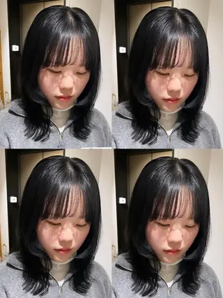 ミディアム カラー fier_umeda 梨花 rifaのヘアスタイル