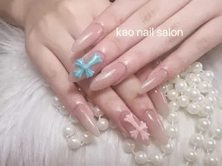 ネイル kao nail マグネット/長さだしのネイルデザイン