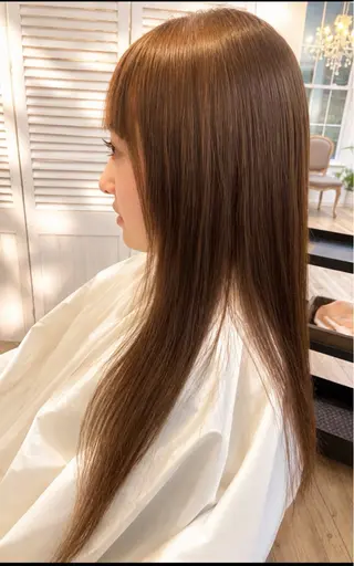 ロング カラー 竹嶋 清美のヘアスタイル