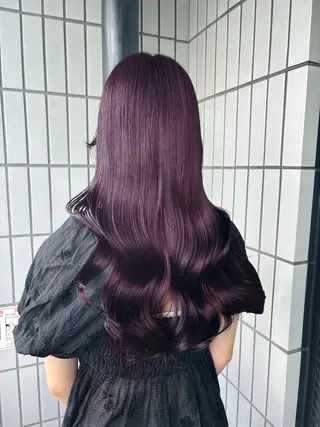 ロング カラー 暖色カラー🍒 ケアブリーチ/akiのヘアスタイル
