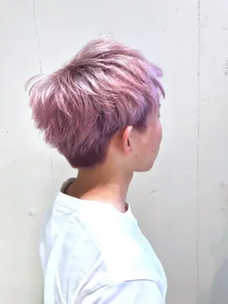 ショート カラー パーマ ヘアアレンジ メンズ 【ツヤ髪美容師】 ツダケイスケのヘアスタイル