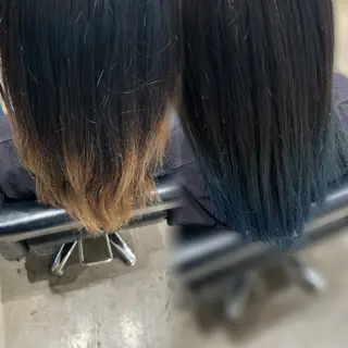 セミロング くろだ かなのヘアスタイル