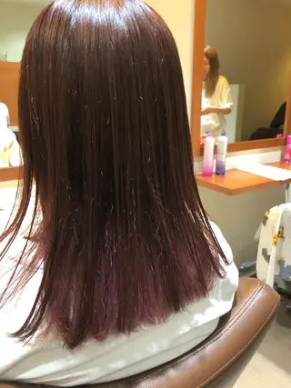 ミディアム カラー 萩原 凌✄のヘアスタイル