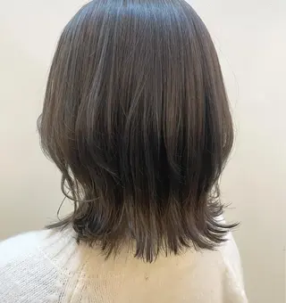 ミディアム カラー 透明感・艶カラー/ 坂田友梨奈のヘアスタイル