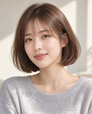 ショート カラー ボブカット 募集中/村上廉のヘアスタイル