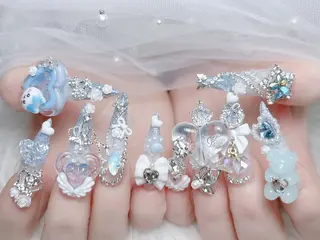 ネイル MoMoA Nail ネイル長さ出し専門店のネイルデザイン