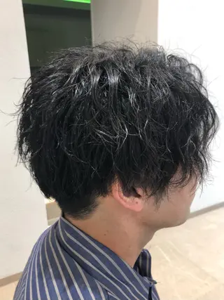 ショート パーマ メンズ 小林 優太 メンズパーマ✨のヘアスタイル