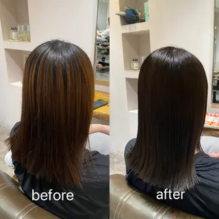 セミロング カラー HIRAGA MIKIのヘアスタイル