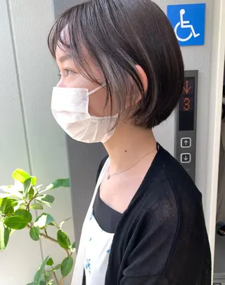 ショート カラー 樫原裕二/似合わせ カット/透明感カラーのヘアスタイル