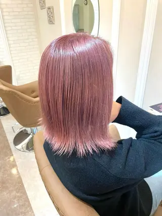 ミディアム カラー YUI𓍯エクステ /ニュアンスカラーのヘアスタイル