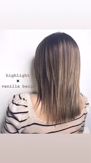 セミロング カラー 🍊新宿南口🍊 ERINAのヘアスタイル