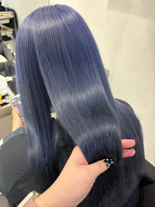 ロング カラー ヘアアレンジ 韓国透明感🇰🇷 SAKURAのヘアスタイル