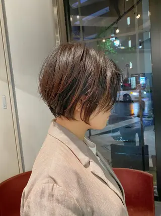ショート カラー 美髪❣️縮毛矯正/ 髪質改善✨/山本のヘアスタイル