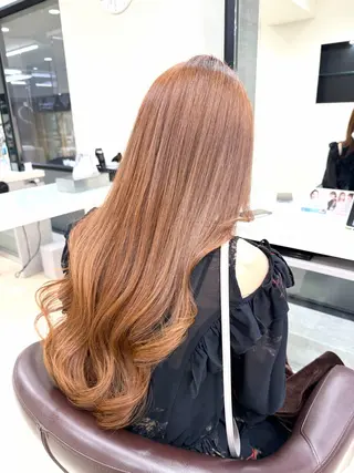 ロング 【縮毛矯正/髪質改善 /ケアカラー】十場のヘアスタイル