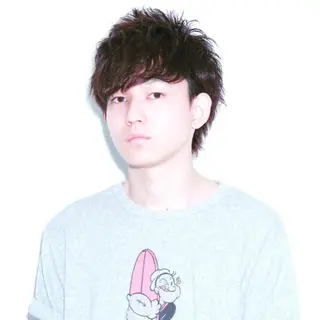 ミディアム カラー メンズ メンズヘア特化 崎田 成人のヘアスタイル