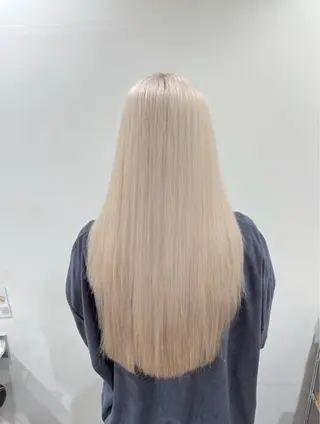 ロング カラー ブリーチカラー🦖 岡部木乃夏のヘアスタイル