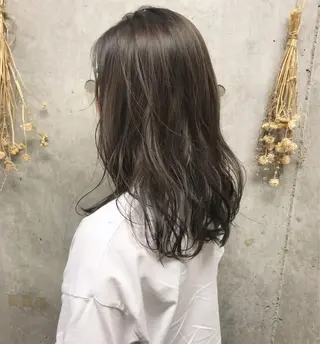 セミロング カラー ヘアアレンジ Satsuki ✂︎♡のヘアスタイル