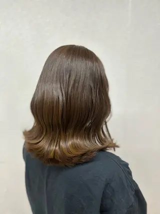 ミディアム 濱本 樹蘭のヘアスタイル